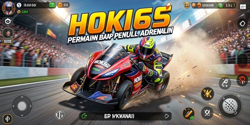 Gameplay HOKI65 menampilkan balapan seru dengan grafis yang mengesankan.