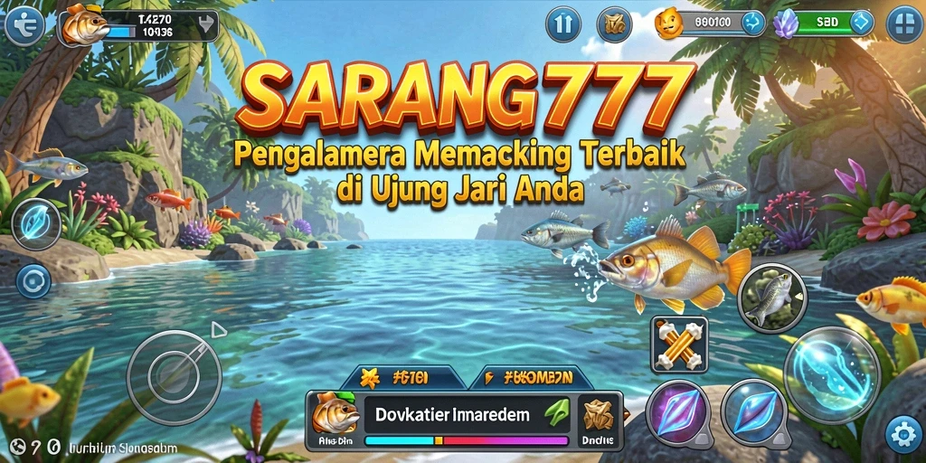 Gameplay memancing yang mendebarkan dalam SARANG777.
